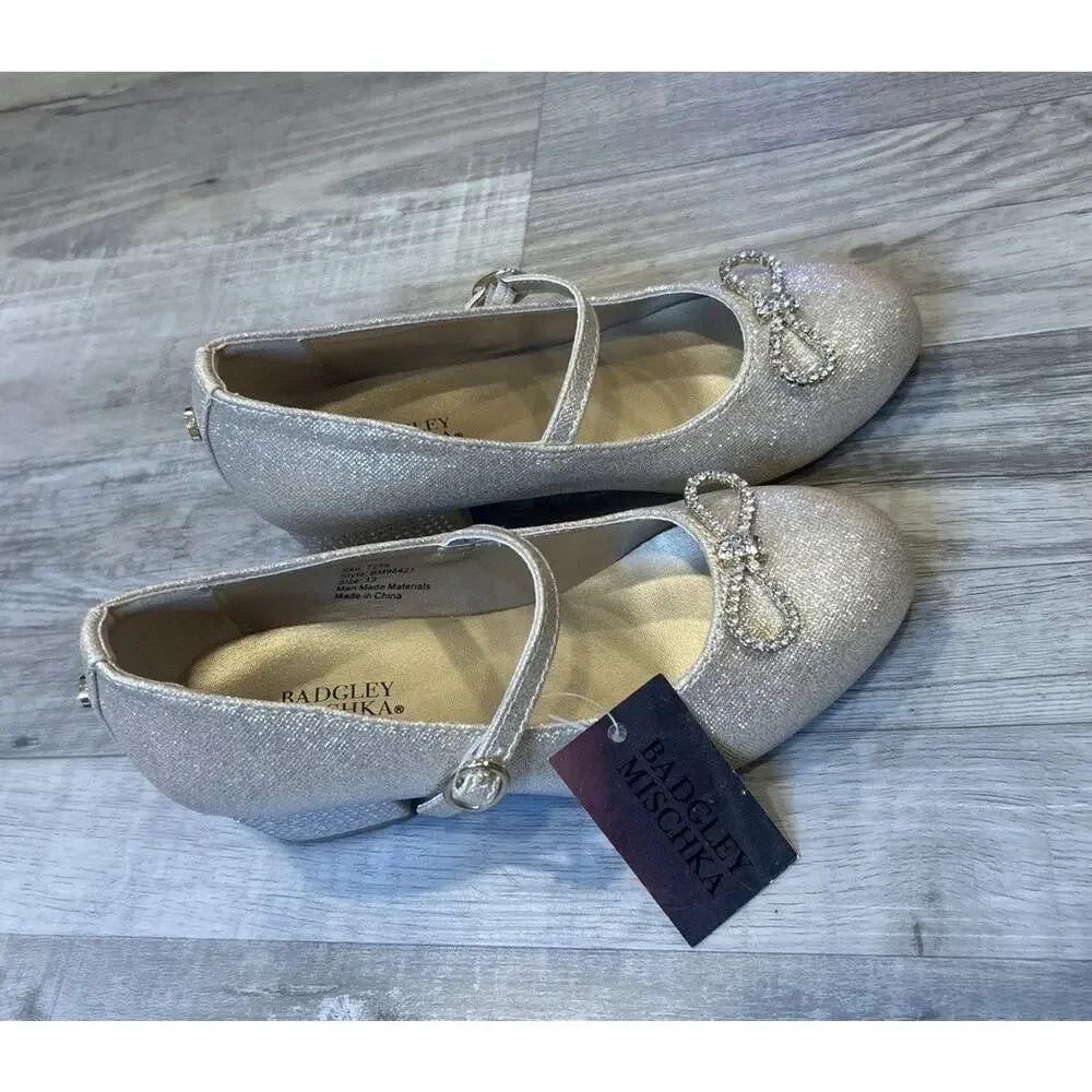Badgley Mischka Girls Dress Shoes Size 13